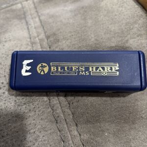 Hohner Blues Harp Germany MS SERIES E Harmonica Harp 4" With Case 532/20